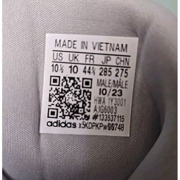 Adidas Ubounce DNA Shoes Mens Size 10.5 (IG6003) Grey‎ / Silver Lightly Used - Picture 5 of 8